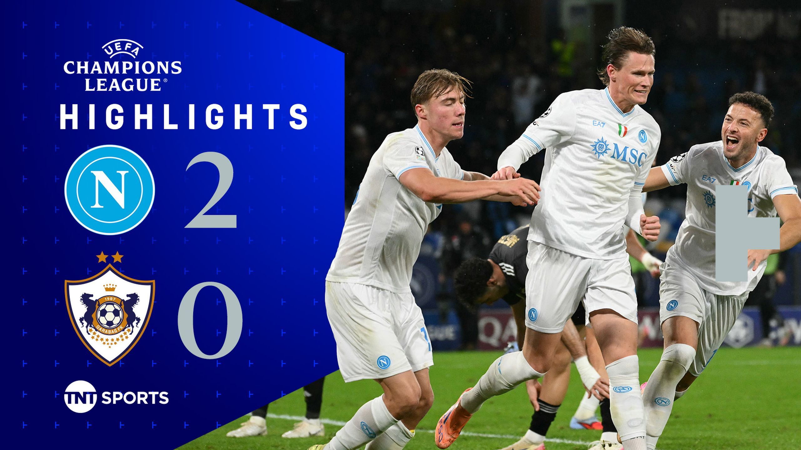 Highlights: McTominay leads Napoli to vital victory over Qarabag