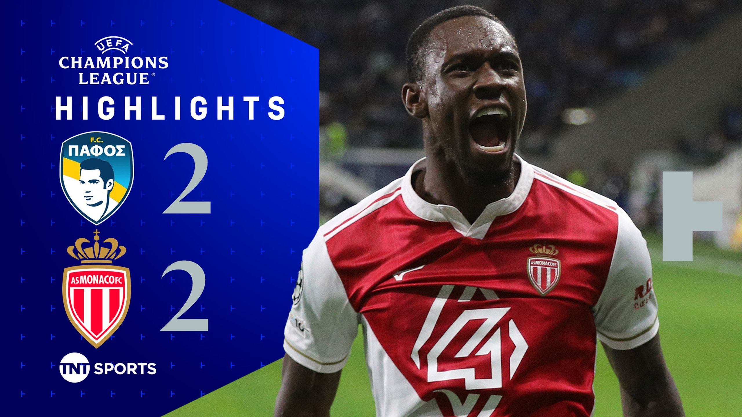 Pafos FC 2-2 AS Monaco: UEFA Champions League highlights as David Luiz ...