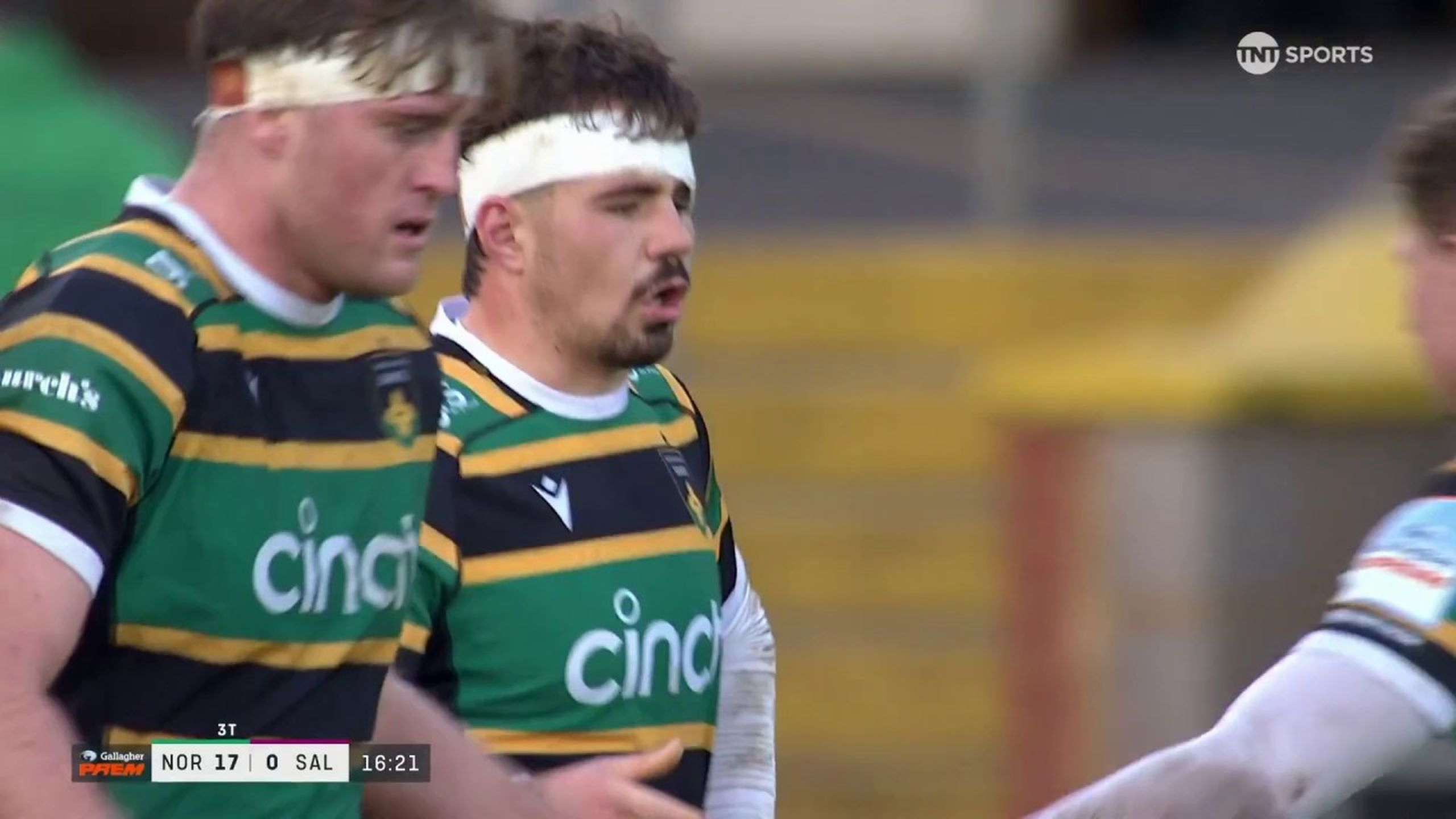 'Beautiful pick-up' - Toby Thame scores Saints' third try in 16 minutes ...