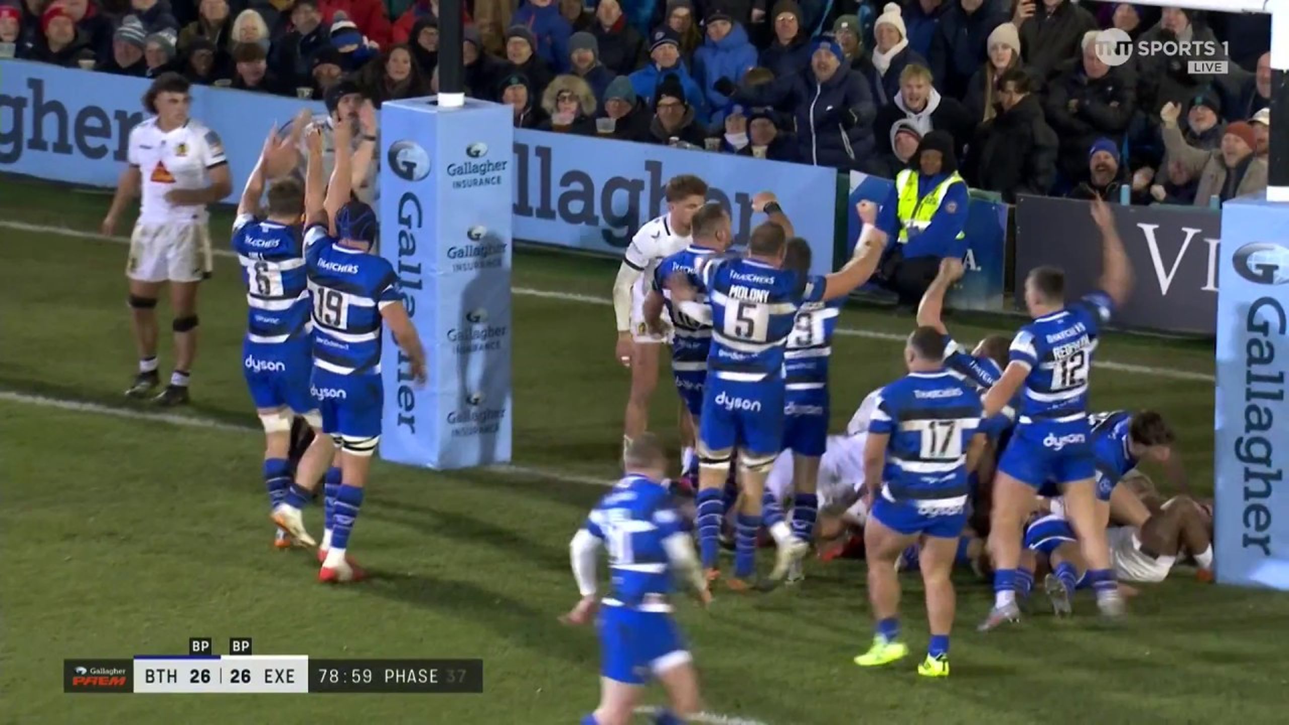 'The match is theirs' - Arthur Green try wins it for Bath Rugby at the ...