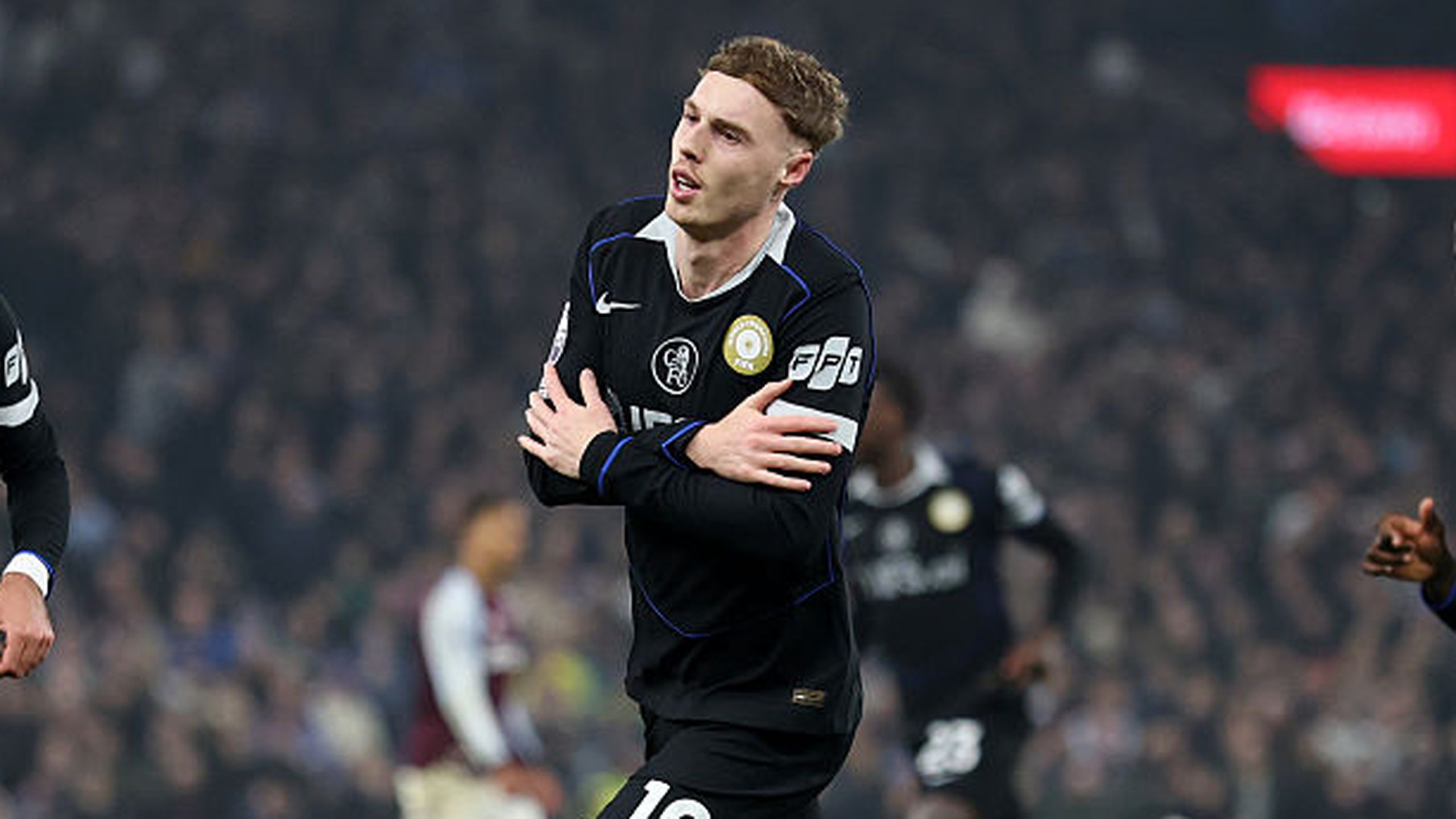 Cole Palmer fires home to extend Chelsea's lead against Aston Villa in  Premier League game