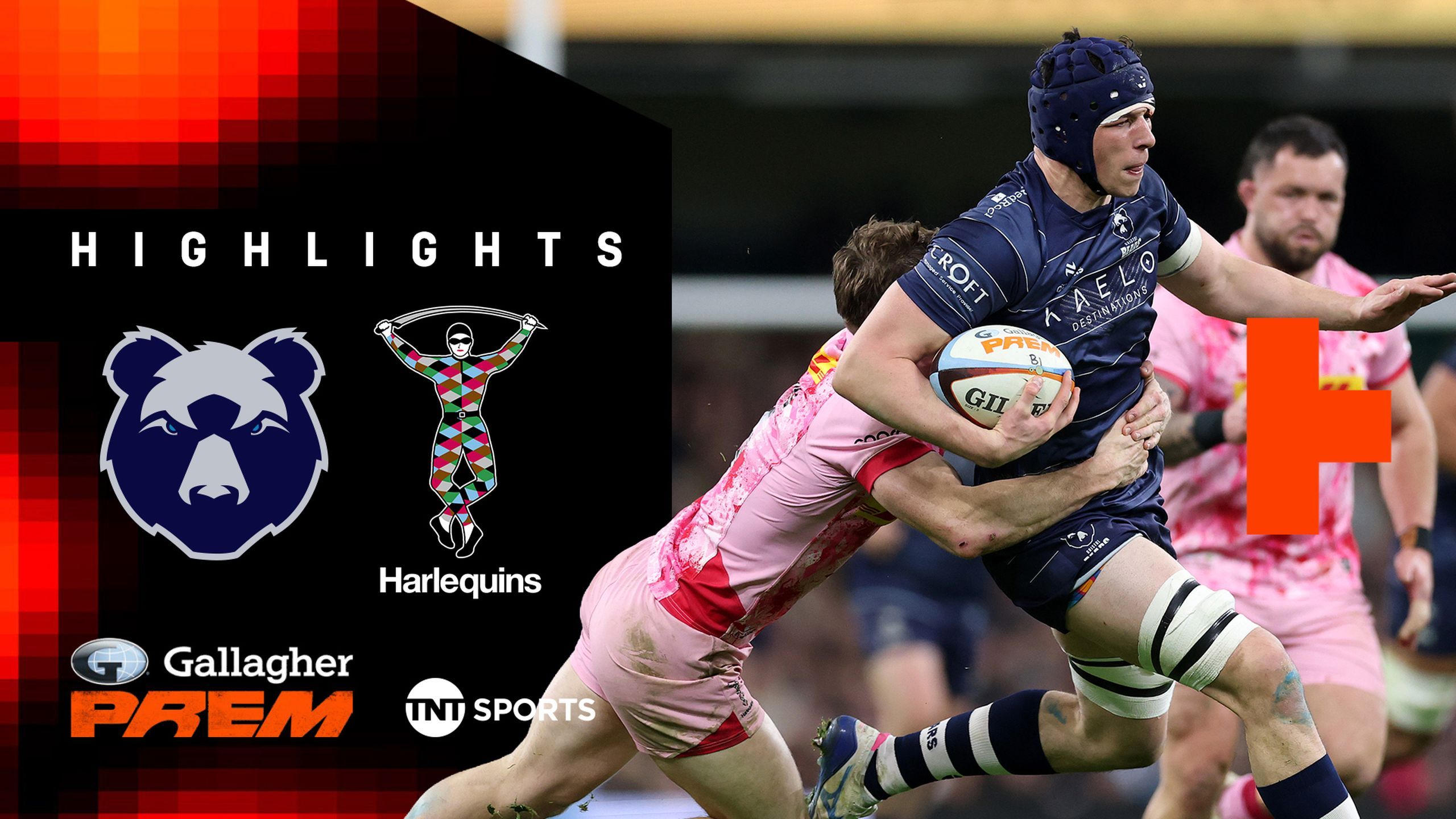Gallagher PREM Rugby Highlights: Harlequins battle past Bristol Bears ...
