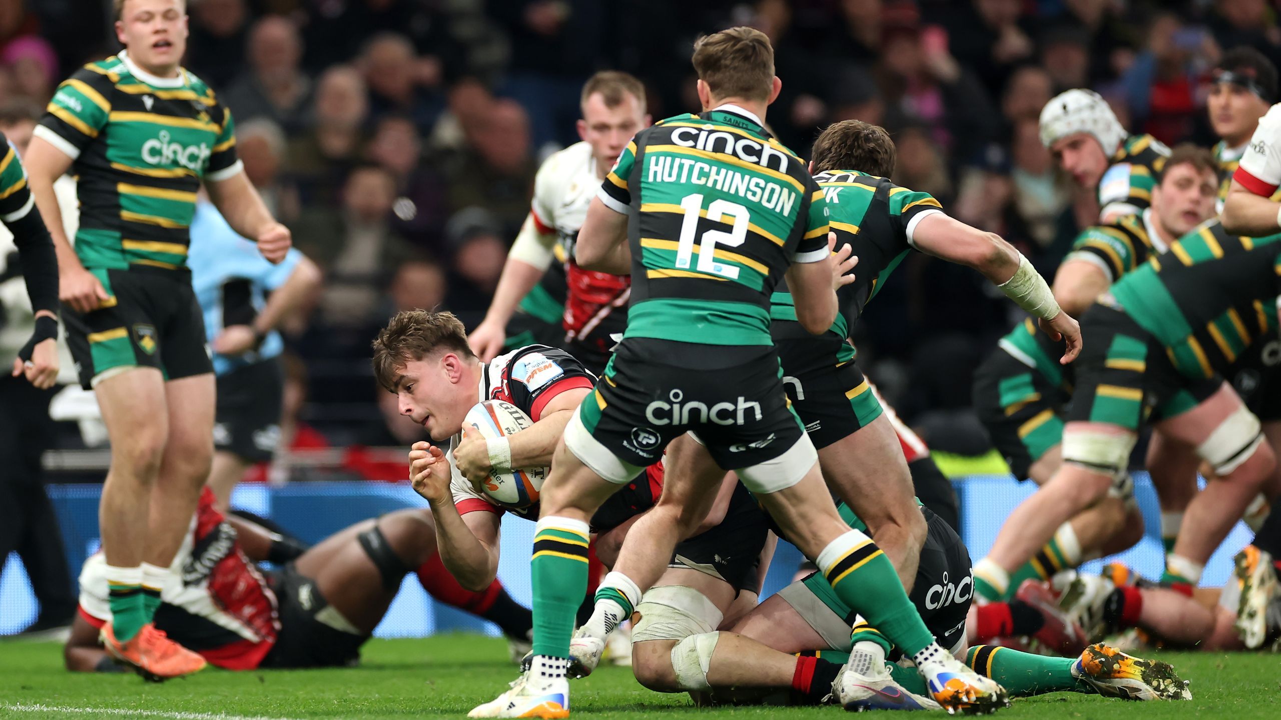 Theo Dan explodes from powerful maul as Saracens draw back on level ...
