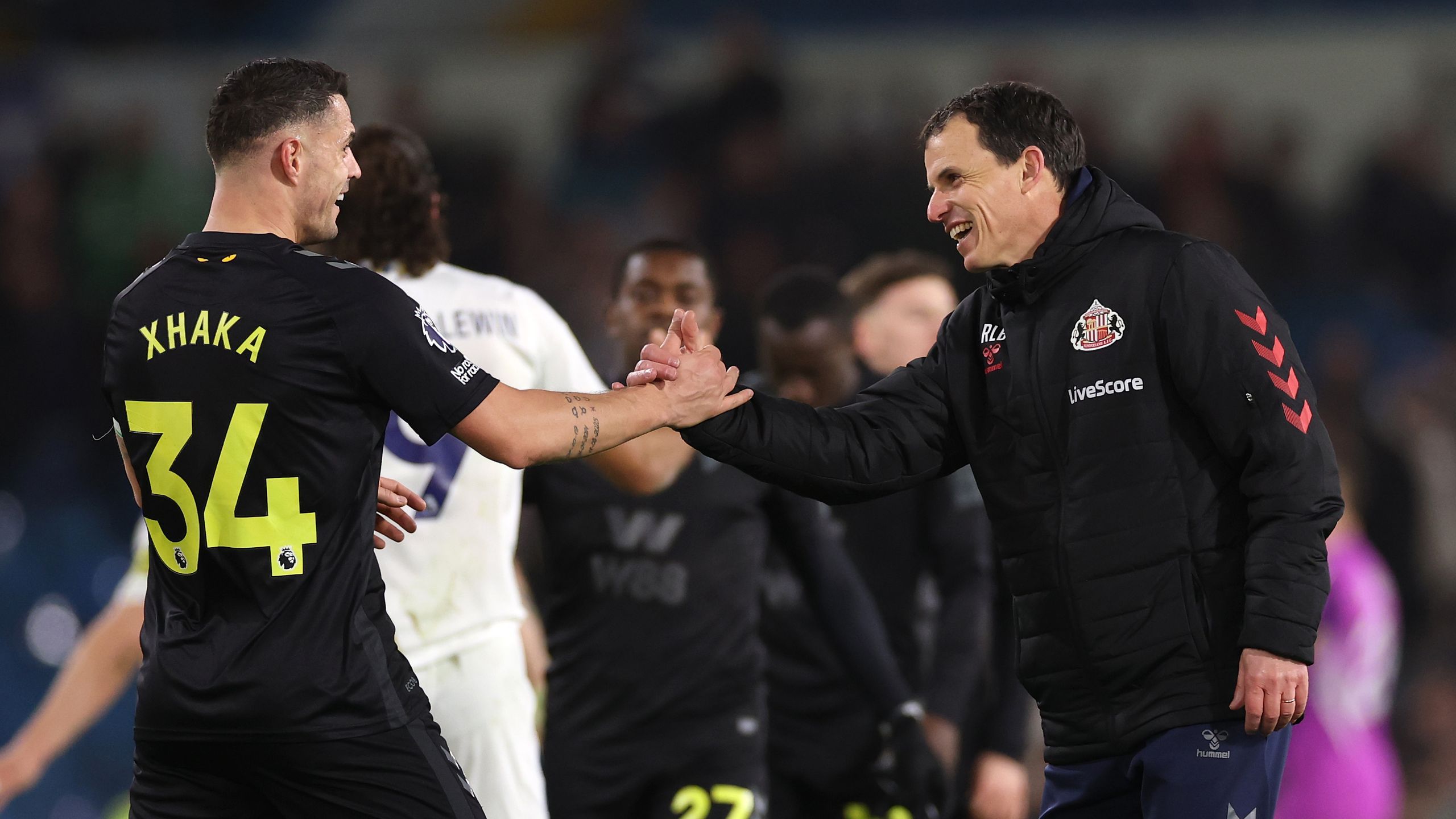 Granit Xhaka compares Sunderland manager Regis Le Bris to Arsenal icon ...
