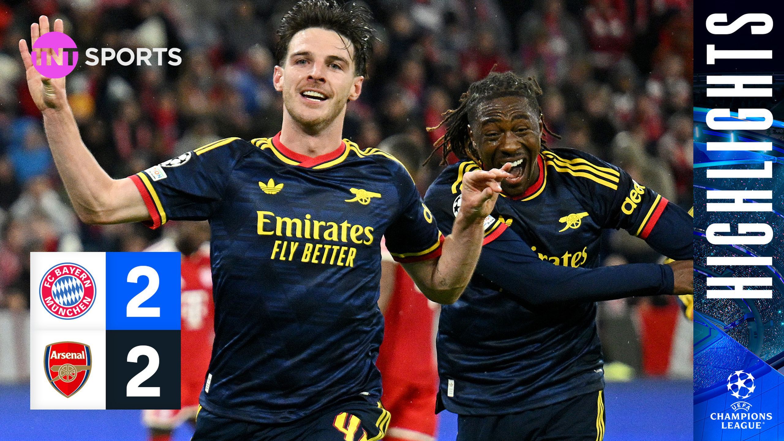 Bayern Munich v Arsenal: UEFA Champions League highlights as Declan ...