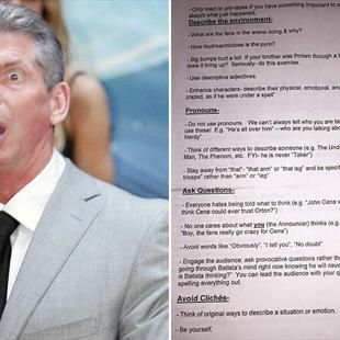 Leaked: The extensive instructions WWE boss Vince McMahon gives his
