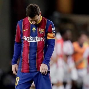 Lionel Messi's first-ever red hints at a mind focused away from ...