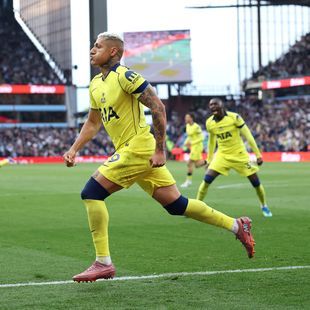 Richarlison celebrating goal for Tottenham