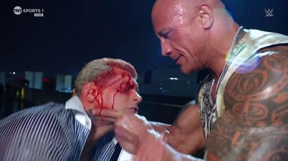 'Look at you now, boy!' - The Rock brutalises Rhodes with vicious backstage attack