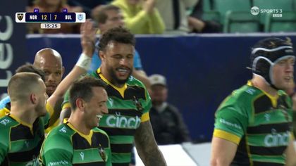 ‘Just beautiful’ - Lawes caps fine team move for Northampton try