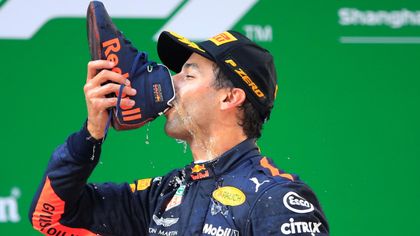 Chinese Grand Prix: Rip-roaring Ricciardo celebrates win with 'shoey'
