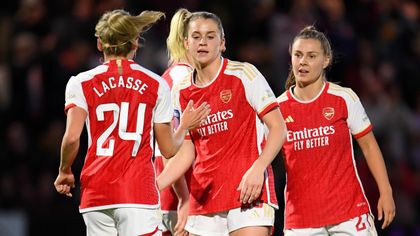 Arsenal on brink of UEFA Women's Champions League after thrashing Bristol City