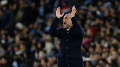 Watch tense moment frustrated Guardiola gets booked over controversial call