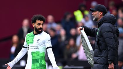 Liverpool's title hopes in tatters after draw at West Ham as Salah clashes with Klopp