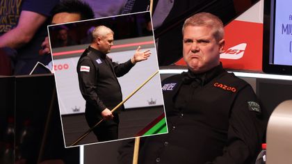 'He's furious!' - Shocking moment Milkins throws cue after miss in loss to Gilbert 