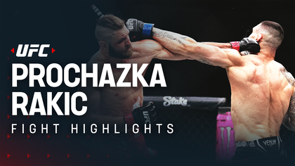 UFC 300 Highlights: Prochazka stops Rakic with impressive flurry of shots