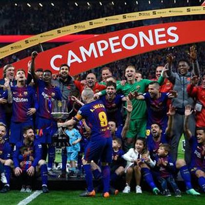 Five-star Barcelona rout Sevilla to win Copa del Rey