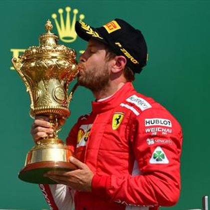 Vettel wins British Grand Prix after Hamilton spins at start