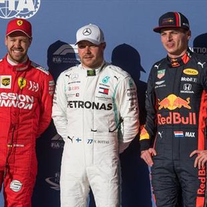 Bottas on pole, Hamilton starts fifth as he bids for title
