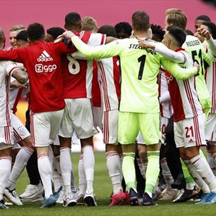 Ajax crowned Eredivisie champions after thumping win over Emmen