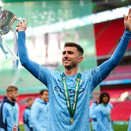 Laporte heads Man City to fourth straight League Cup title