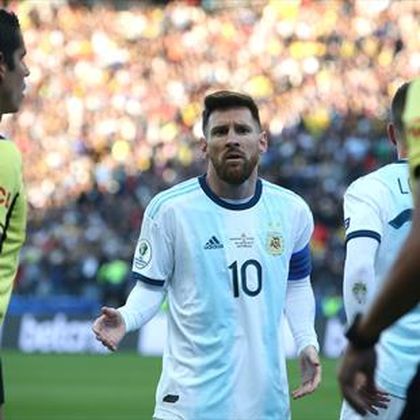 Messi fails to collect Copa medal after red card