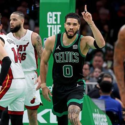 Celtics blast past Heat, Mavericks put Clippers on brink of exit in NBA playoffs
