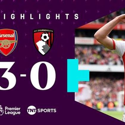 Highlights: Arsenal survive Bournemouth test to maintain pace in title race