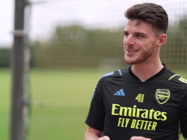 Arsenal star Declan Rice says Gabriel Martinelli 'so sharp' as he makes ...