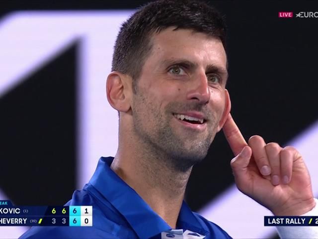'Tennis from another planet' - Novak Djokovic on top in the third set ...