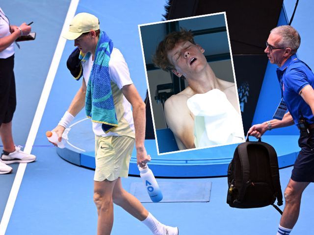 'Surprise' as struggling Jannik Sinner taken off court for treatment during  Australian Open match against Holger Rune - TNT Sports