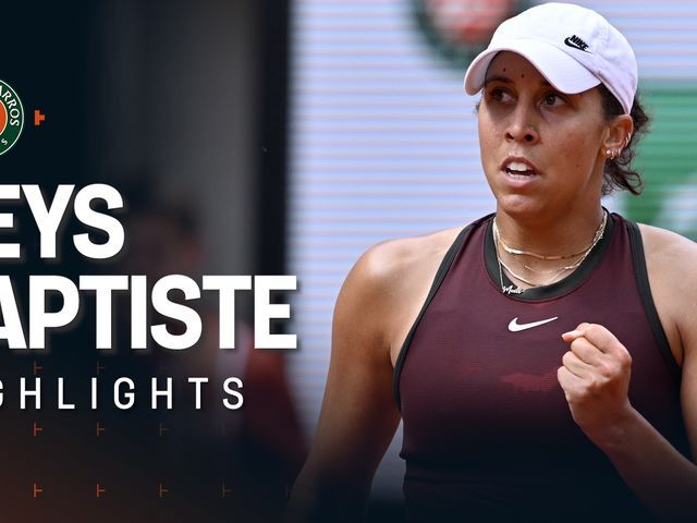 Madison Keys - Hailey Baptiste - Roland Garros highlights - Tennis ...