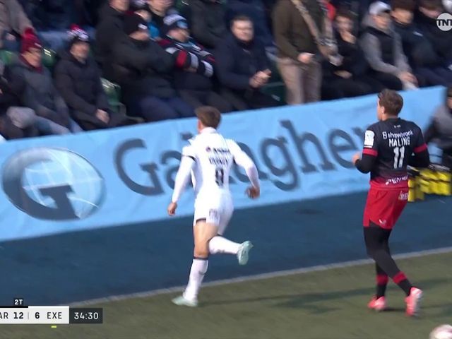 Stephen Varney try stands and puts Exeter ahead in Gallagher Prem clash ...